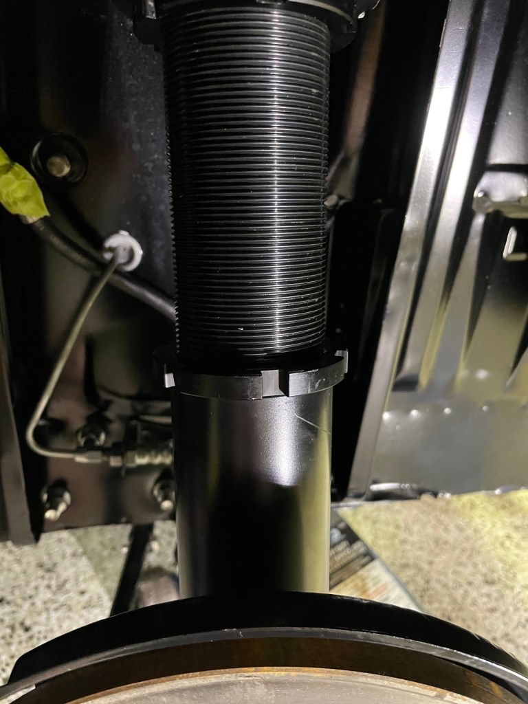 Locally sourced coilovers fitted